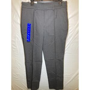 Hilary Radley Women's Mid Rise Slim Leg Built-in Tummy Control Pants, Multi, L